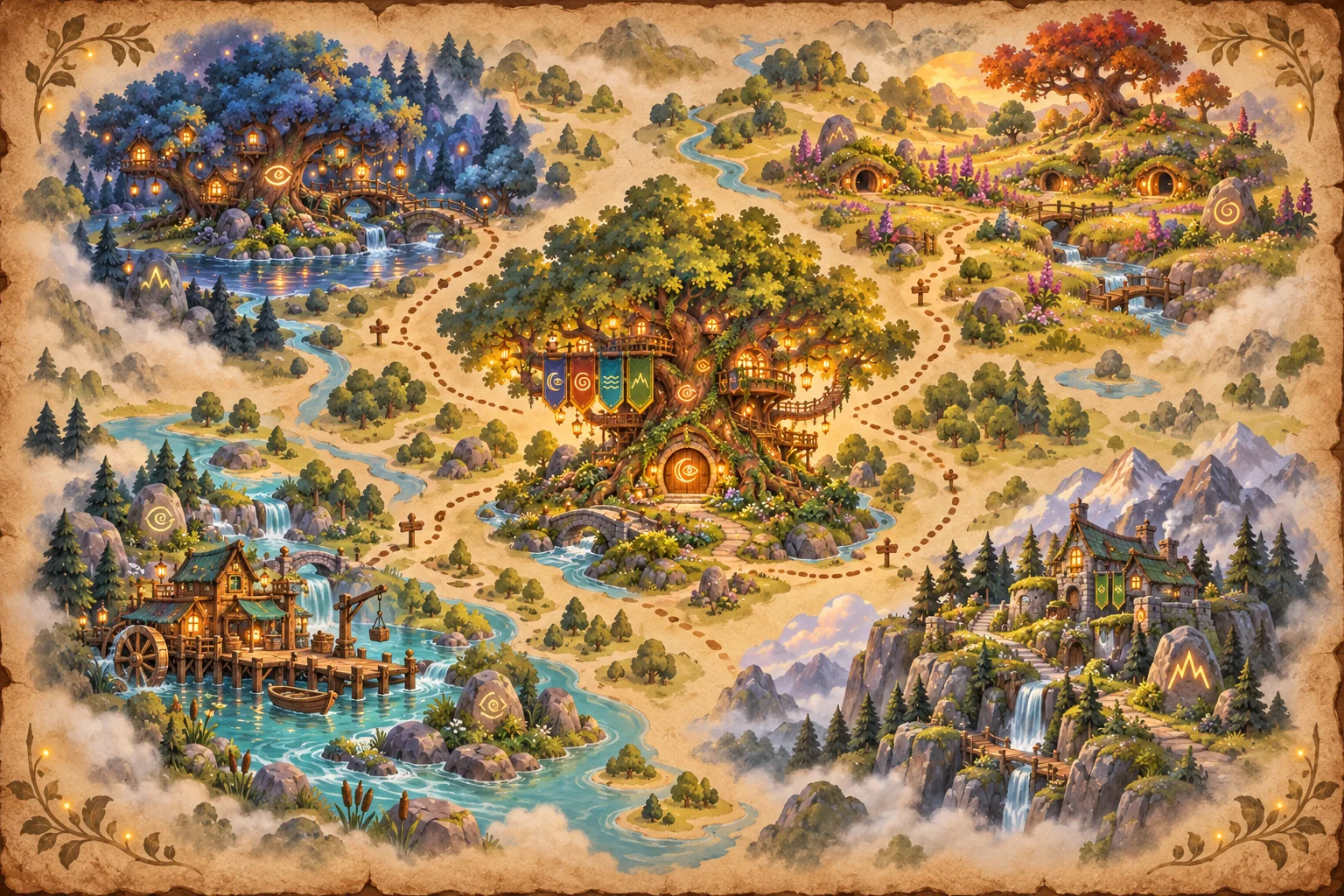 A map of Glyphwood